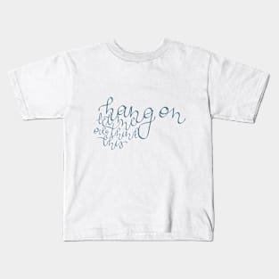 hang on let me overthink this - GeekySmartArt Kids T-Shirt